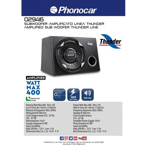 Subwoofer amplificato boxato